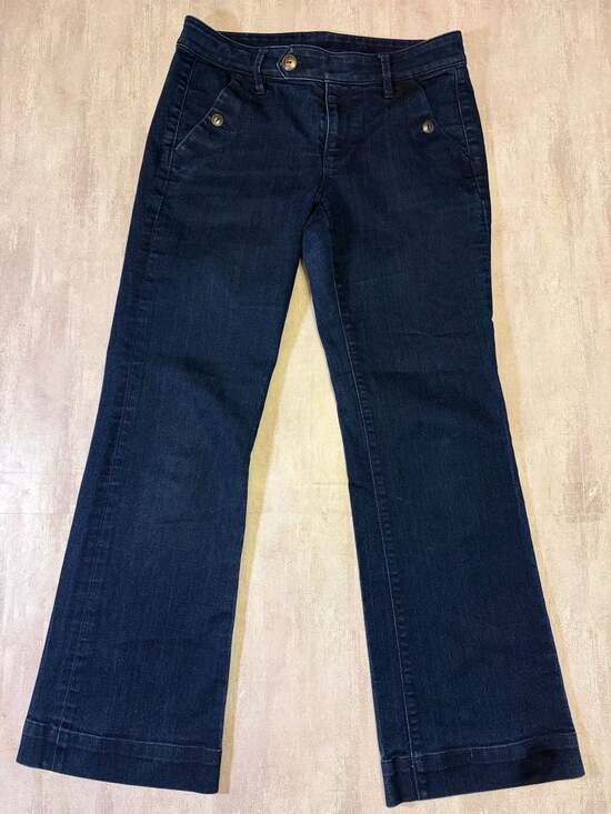 Anthropologie Pilcro Denim - Anthropologie‎ Pilcro Dark Wash Button-Front Flare Jeans